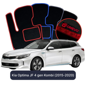 Velurové autokoberce OMEVO pro Kia Optima JF 4 gen Kombi (2015-2020)