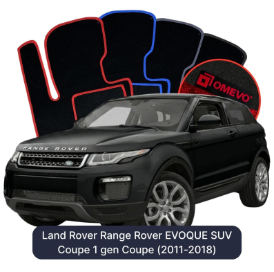 Velurové autokoberce OMEVO pro Land Rover Range Rover EVOQUE SUV Coupe 1 gen Coupe (2011-2018)