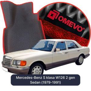 OMEVO 5D Pro Koberečky do Mercedes-Benz S třída W126 2. generace Limuzína (1979-1991)