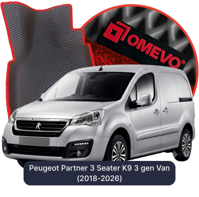 EVA autokoberce OMEVO pro Peugeot Partner 3-místný K9 3. gen Furgon (2018-2026)