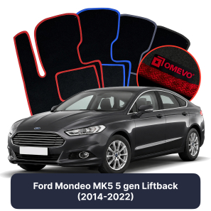 Velurové autokoberce OMEVO pro Ford Mondeo MK5 5 gen Liftback (2014-2022)