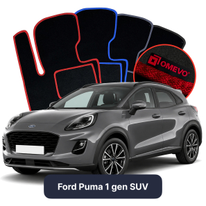 Velurové autokoberce OMEVO pro Ford Puma 1 gen SUV (2019-2025)