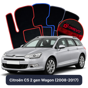 Velurové autokoberce OMEVO pro Citroën C5 2 gen Kombi (2008-2017)