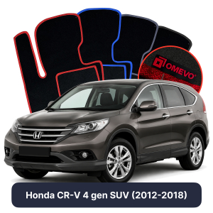 Velurové autokoberce OMEVO pro Honda CR-V 4 gen SUV (2012-2018)