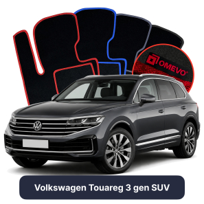 Velurové autokoberce OMEVO pro Volkswagen Touareg 3 gen SUV (2018-2025)