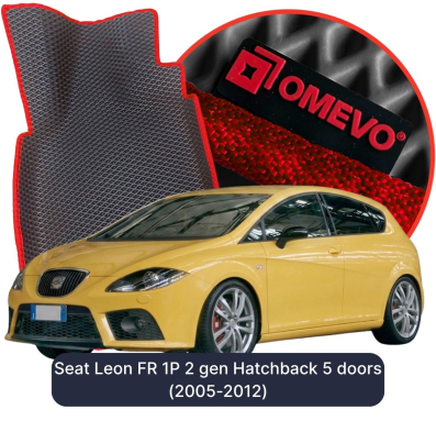EVA autokoberce OMEVO pro Seat Leon FR 1P 2 gen Hatchback 5 dveří (2005-2012)