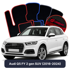 Velurové autokoberce OMEVO pro Audi Q5 FY 2 gen SUV (2016-2024)