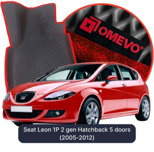OMEVO 5D Pro Koberečky do Seat Leon 1P 2 gen Hatchback 5 dveří (2005-2012)