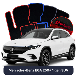 Velurové autokoberce OMEVO pro Mercedes-Benz EQA 250+ 1 gen SUV (2021-2025)