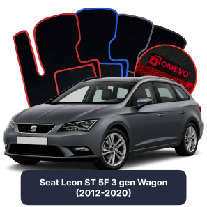 Velurové autokoberce OMEVO pro Seat Leon ST 5F 3 gen Kombi (2012-2020)