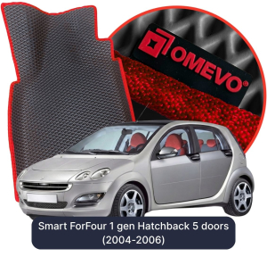 OMEVO 5D Pro Koberečky do Smart ForFour 1 gen Hatchback 5 dveří (2004-2006)