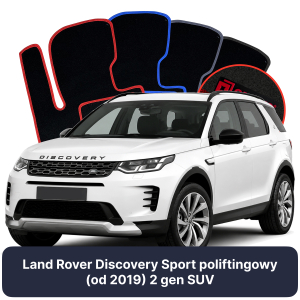Velurové autokoberce OMEVO pro Land Rover Discovery Sport faceliftovaná verze (z roku 2019) 2 gen SUV (2019-2025)