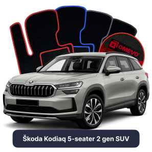 Velurové autokoberce OMEVO pro Škoda Kodiaq 5 místný 2 gen SUV (2024-2024)