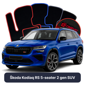Velurové autokoberce OMEVO pro Škoda Kodiaq RS 5 místný 2 gen SUV (2024-2025)