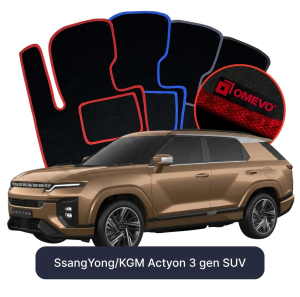 Velurové autokoberce OMEVO pro SsangYong/KGM Actyon 3 gen SUV (2024-2025)