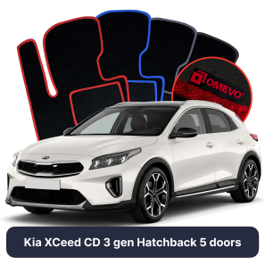 Velurové autokoberce OMEVO pro Kia XCeed CD 3 gen Hatchback 5 dveří (2019-2025)
