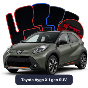 Velurové autokoberce OMEVO pro Toyota Aygo X 1 gen SUV (2022-2025)