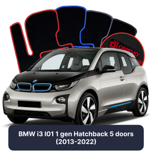 Velurové autokoberce OMEVO pro BMW i3 I01 1 gen Hatchback 5 dveří (2013-2022)