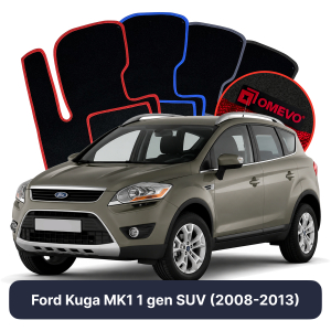 Velurové autokoberce OMEVO pro Ford Kuga MK1 1 gen SUV (2008-2013)