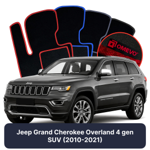 Velurové autokoberce OMEVO pro Jeep Grand Cherokee Oveland  4 gen SUV (2010-2021)