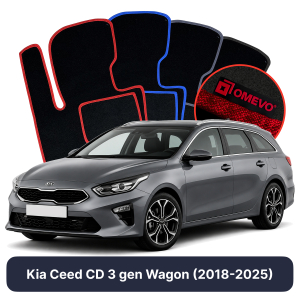 Velurové autokoberce OMEVO pro Kia Ceed CD 3 gen Kombi (2018-2025)