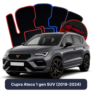 Velurové autokoberce OMEVO pro Cupra Ateca 1 gen SUV (2018-2024)
