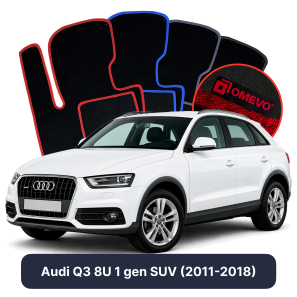 Velurové autokoberce OMEVO pro Audi Q3 8U 1 gen SUV (2011-2018)