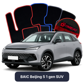 Velurové autokoberce OMEVO pro BAIC Beijing 5 1 gen SUV (2024-2025)