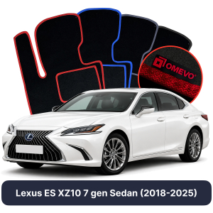 Velurové autokoberce OMEVO pro Lexus ES XZ10 7 gen Sedan (2018-2025)