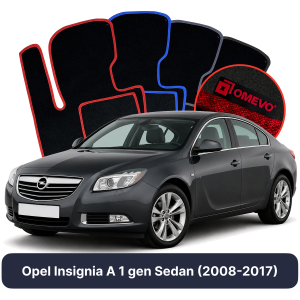 Velurové autokoberce OMEVO pro Opel Insignia A 1 gen Sedan (2008-2017)