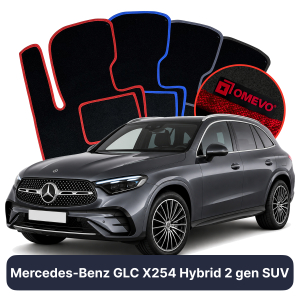 Velurové autokoberce OMEVO pro Mercedes-Benz GLC X254 Hybrydni 2 gen SUV (2022-2025)