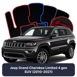 Velurové autokoberce OMEVO pro Jeep Grand Cherokee Limited 4 gen SUV (2010-2021)