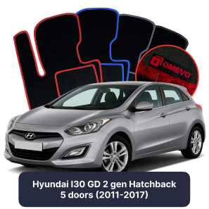 Velurové autokoberce OMEVO pro Hyundai I30 GD 2 gen Hatchback 5 dveří (2011-2017)