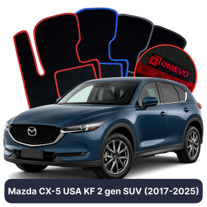 Velurové autokoberce OMEVO pro Mazda CX-5 USA KF 2 gen SUV (2017-2025)