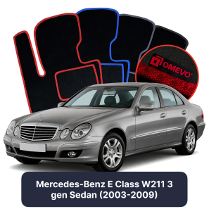 Velurové autokoberce OMEVO pro Mercedes-Benz E Třída W211 3 gen Sedan (2003-2009)