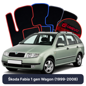 Velurové autokoberce OMEVO pro Škoda Fabia 1 gen Kombi (1999-2008)