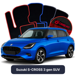 Velurové autokoberce OMEVO pro Suzuki Swift 7 genHatchback 5 dveří (2024–2025)