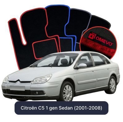 Velurové autokoberce OMEVO pro Citroën C5 1 gen Sedan (2001-2008)