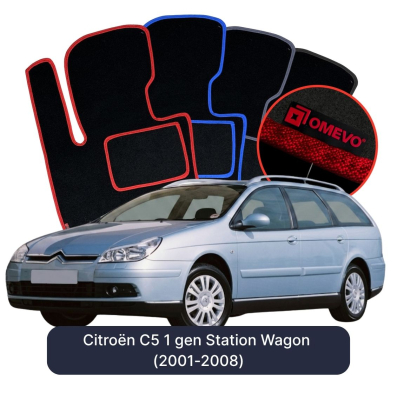 Velurové autokoberce OMEVO pro Citroën C5 1 gen Kombi (2001-2008)
