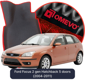 OMEVO 5D Pro Koberečky do Ford Focus 2 gen Hatchback 5 dveří (2004-2011)