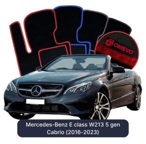 Velurové autokoberce OMEVO pro Mercedes-Benz E Třída W213 5 gen Cabrio (2016-2023)