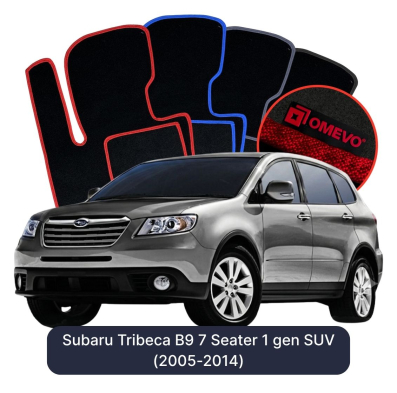 Velurové autokoberce OMEVO pro Subaru Tribeca 7 místný B9 1 gen SUV (2005-2014)