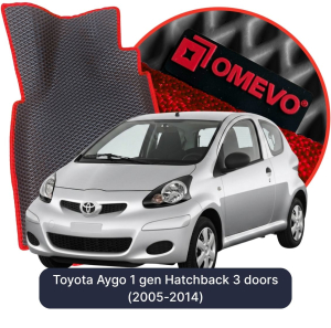 OMEVO 5D Pro Koberečky do Toyota Aygo 1 gen Hatchback 3 dveře (2005-2014)