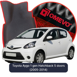 OMEVO 5D Pro Koberečky do Toyota Aygo 1 gen Hatchback 5 dveří (2005-2014)