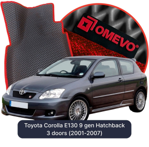 OMEVO 5D Pro Koberečky do Toyota Corolla E130 9 gen Hatchback 3 dveře (2001-2007)