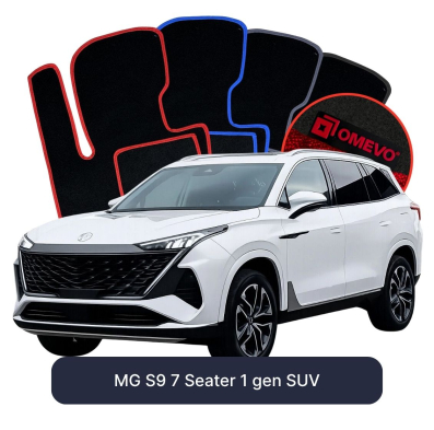 Velurové autokoberce OMEVO pro MG S9 7 místný 1 gen SUV (2024-2026)
