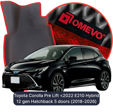 EVA autokoberce OMEVO pro Toyota Corolla Před Lift <2022 E210 Hybrid 12. gen Hatchback 5 dveří (2018-2026)