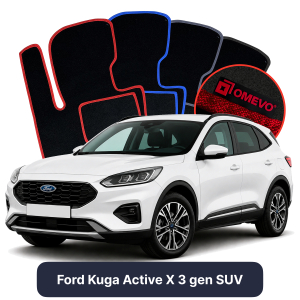 Velurové autokoberce OMEVO pro Ford Kuga Active X 3 gen SUV (2019-2025)