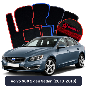 Velurové autokoberce OMEVO pro Volvo S60 2 gen Sedan (2010-2018)