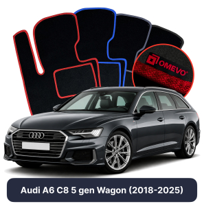 Velurové autokoberce OMEVO pro Audi A6 C8 5 gen Kombi (2018-2024)